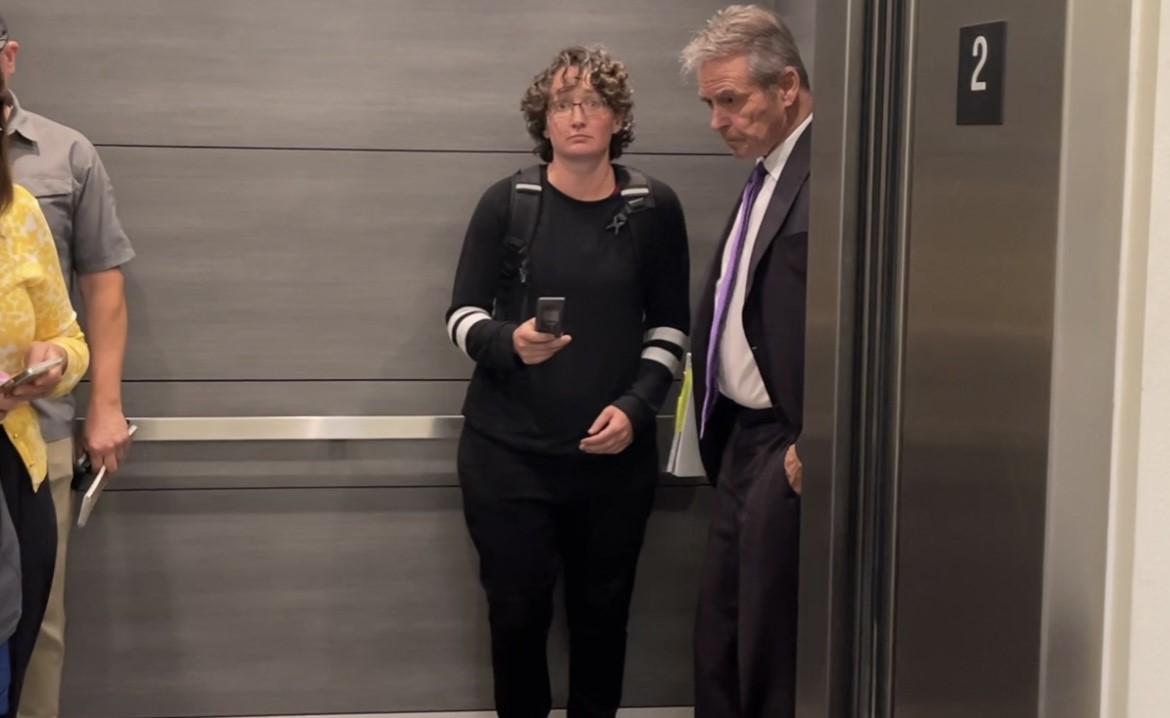 Niceta and her attorney, Frank Moya