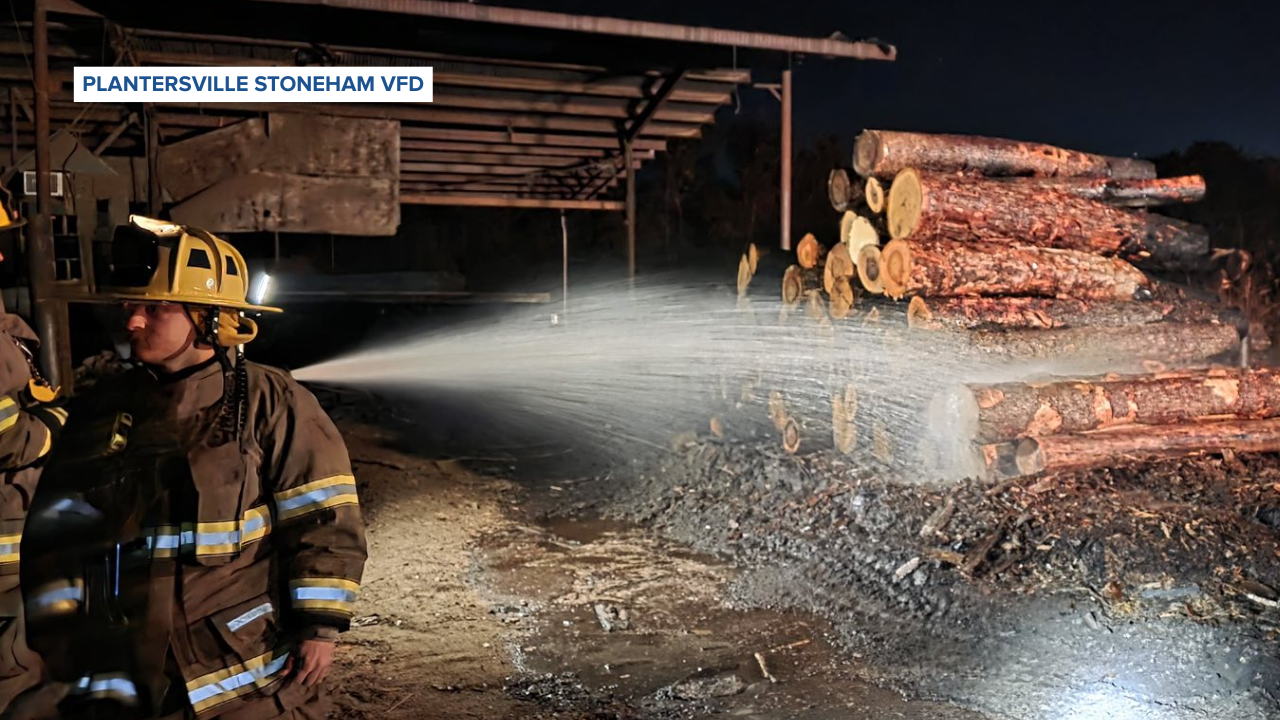 Grimes County Lumber Yard Fire