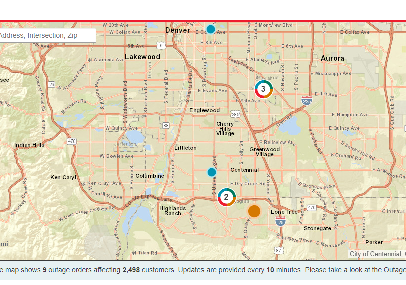 Xcel Power outage map.png