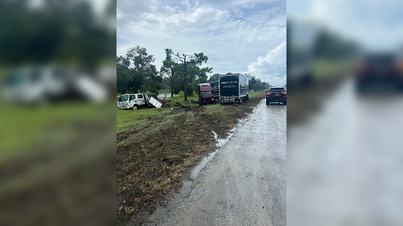 Martin Highway I-95 Semi Crash