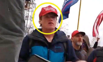 Jonathan Wayne “Duke” Valentour, of Boulder, Colorado at the Jan. 6, 2021 protest at the U.S. Capitol.