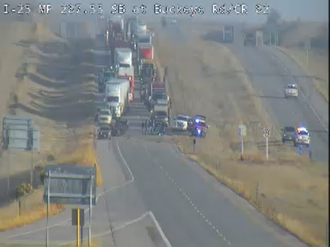 single vehicle crash on I-25_Colorado Department of Transportation