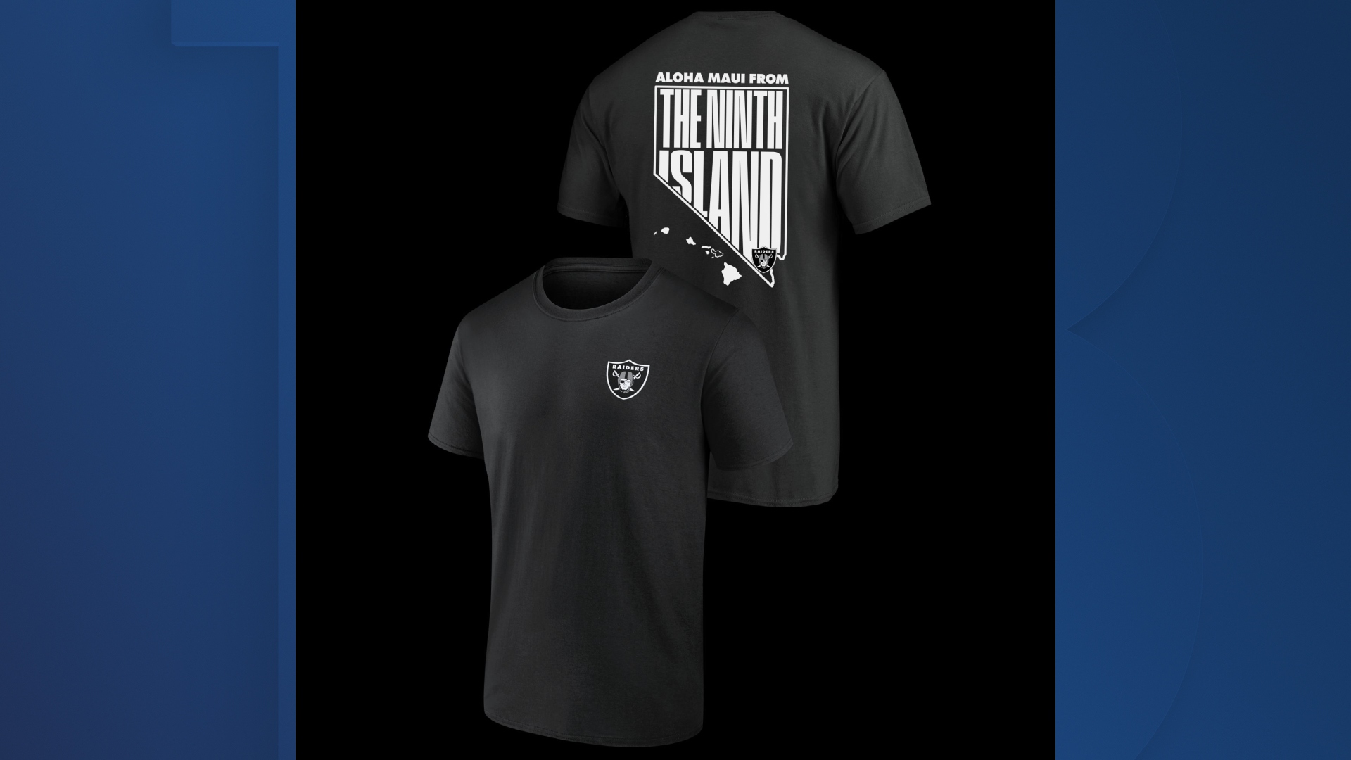 Ninth Island T-shirts to be worn by Las Vegas Raiders