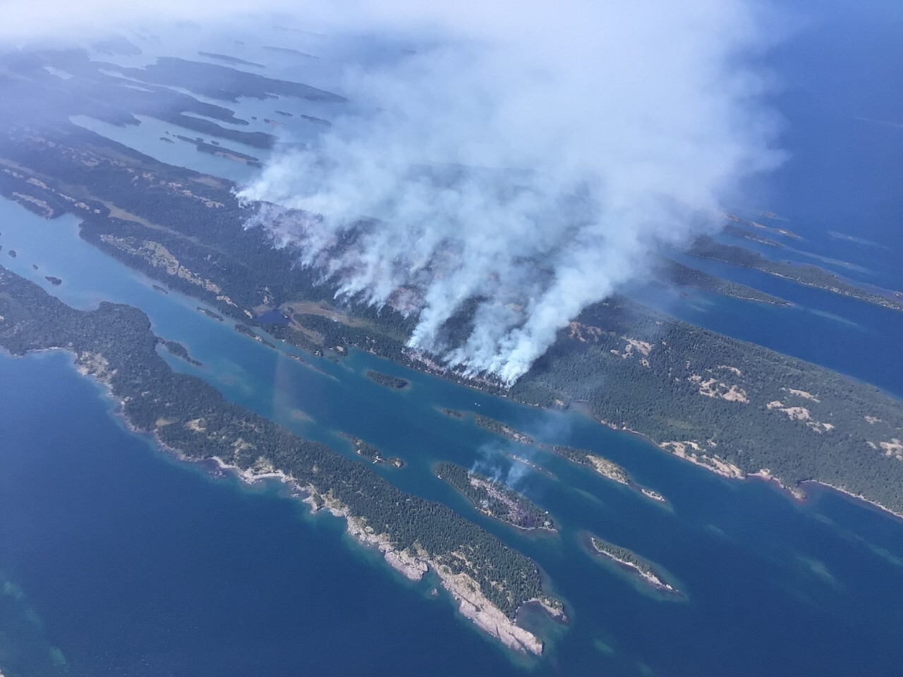Wildfire Isle Royale National Park