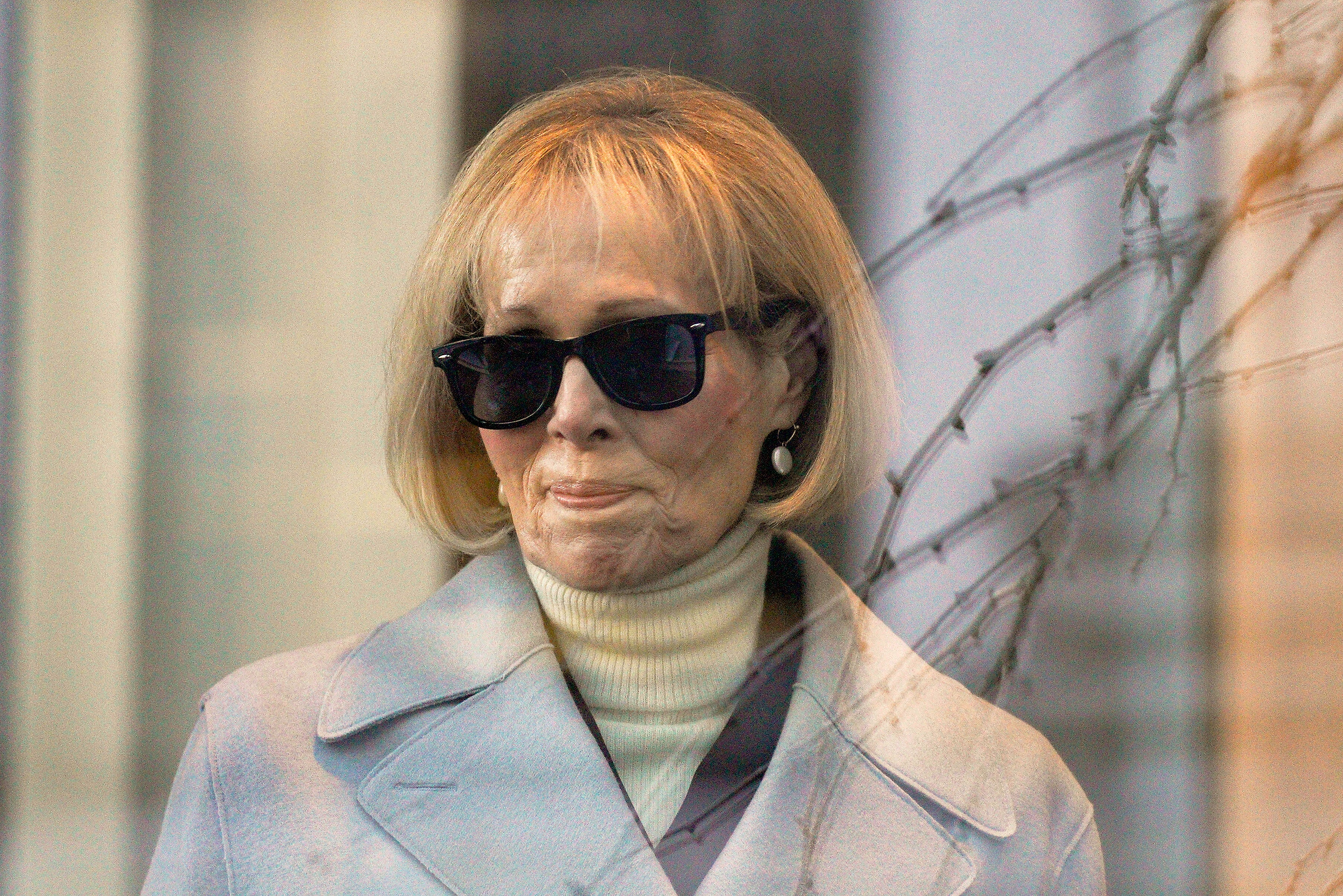 FILE - E. Jean Carroll arrives at Manhattan federal court, Jan. 17, 2024, in New York.