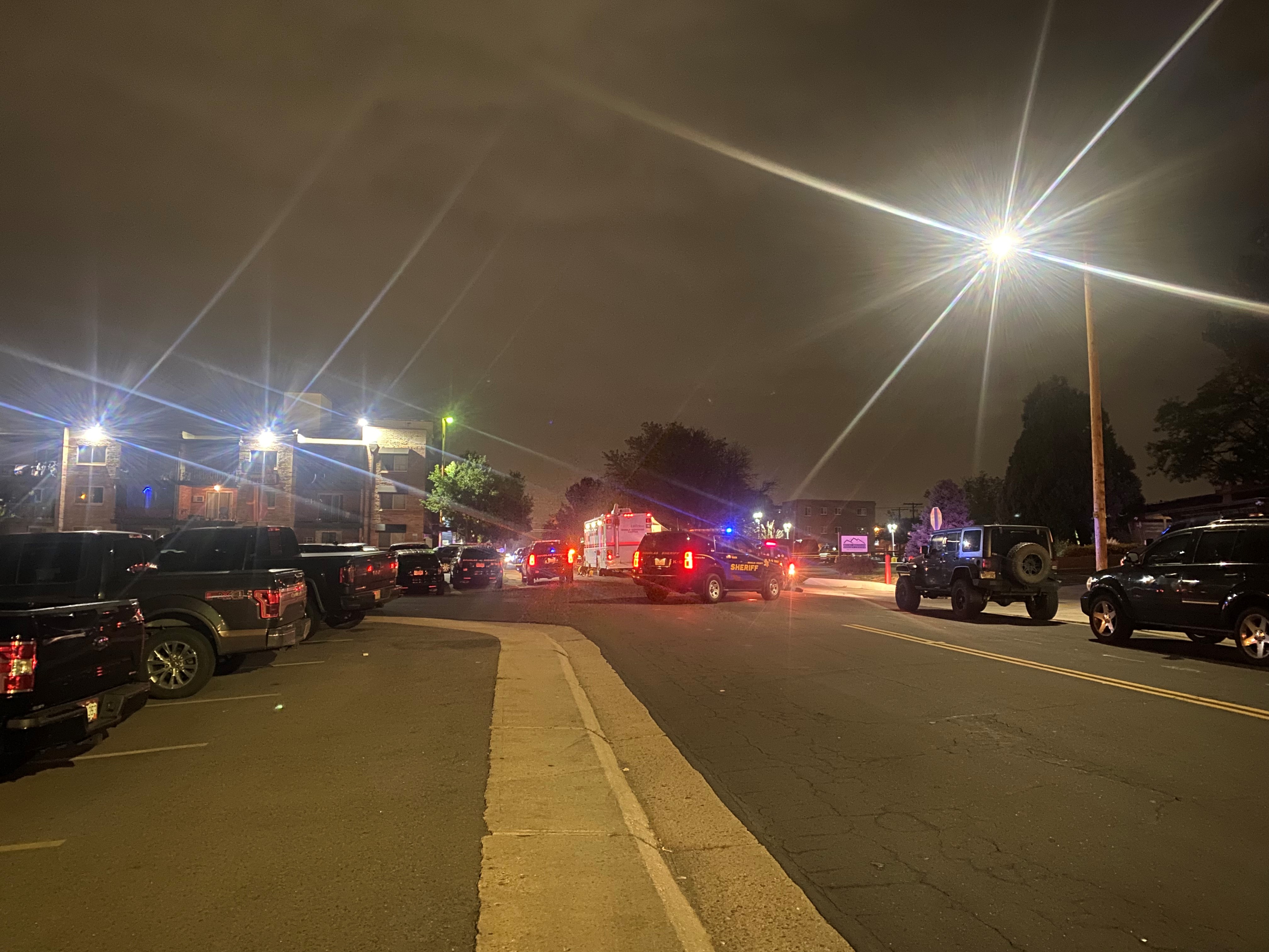 Authorities searching Littleton neighborhood for suspect who shot a police officer