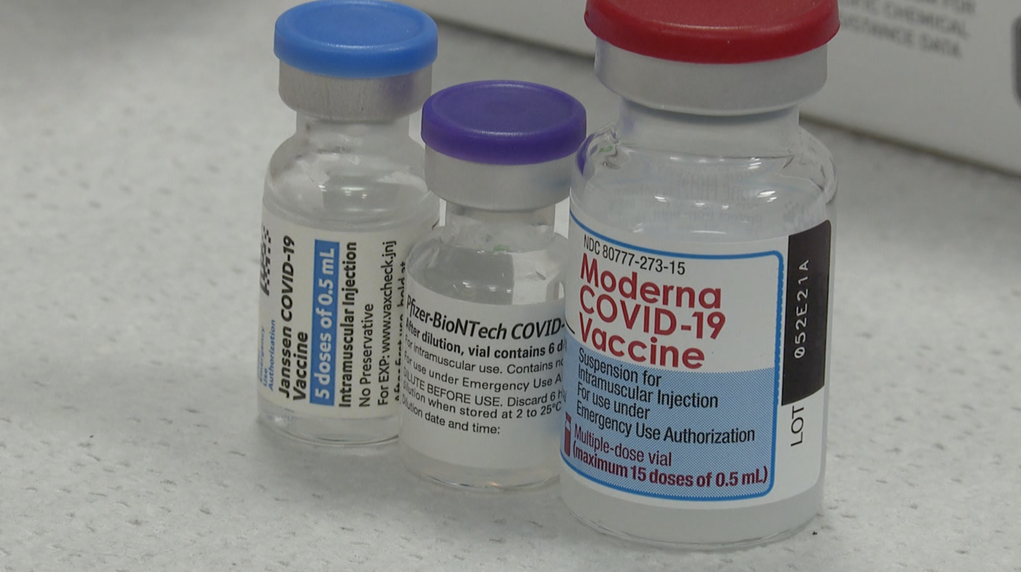 COVID-19 Vaccine bottles