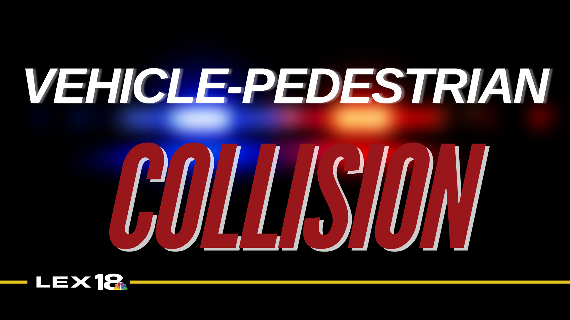 Vehicle-pedestrian collision graphic