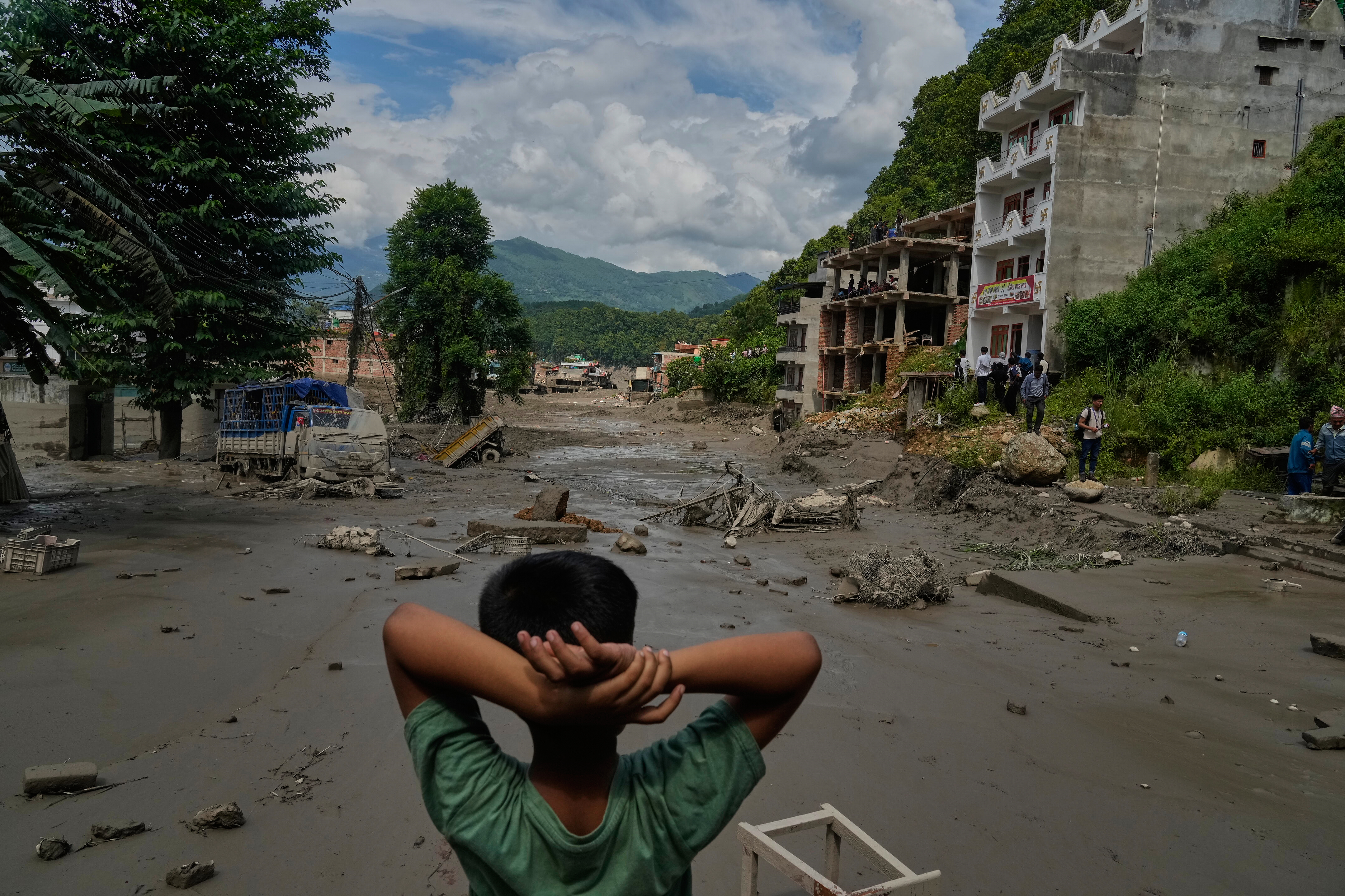 APTOPIX Nepal Flash Floods