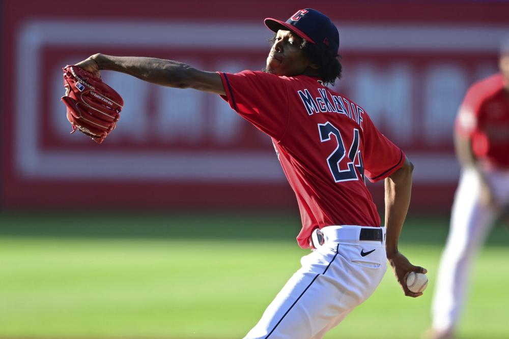 Cleveland Guardians starting pitcher Triston McKenzie 