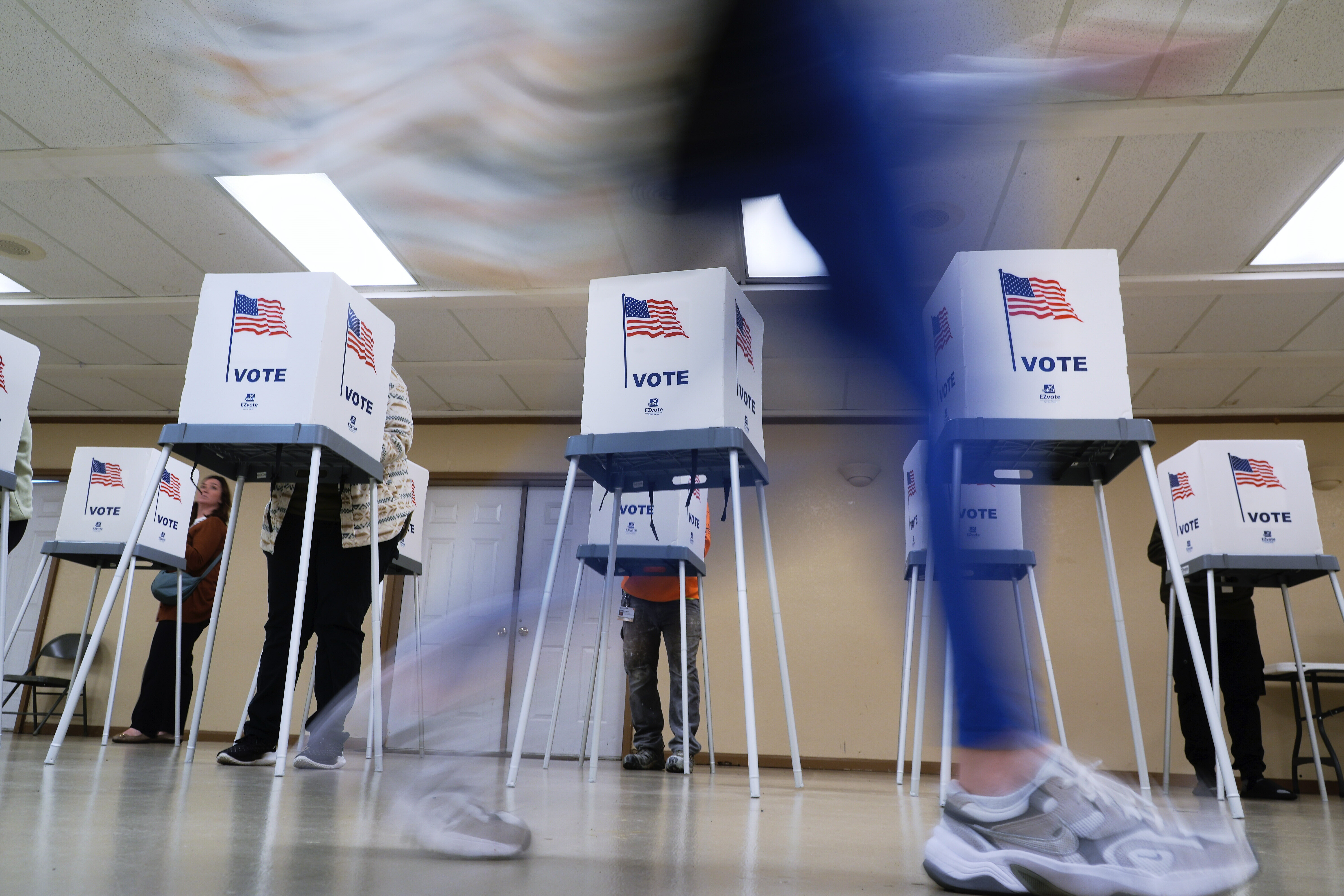People vote Nov. 5, 2024, in Oak Creek, Wis. 