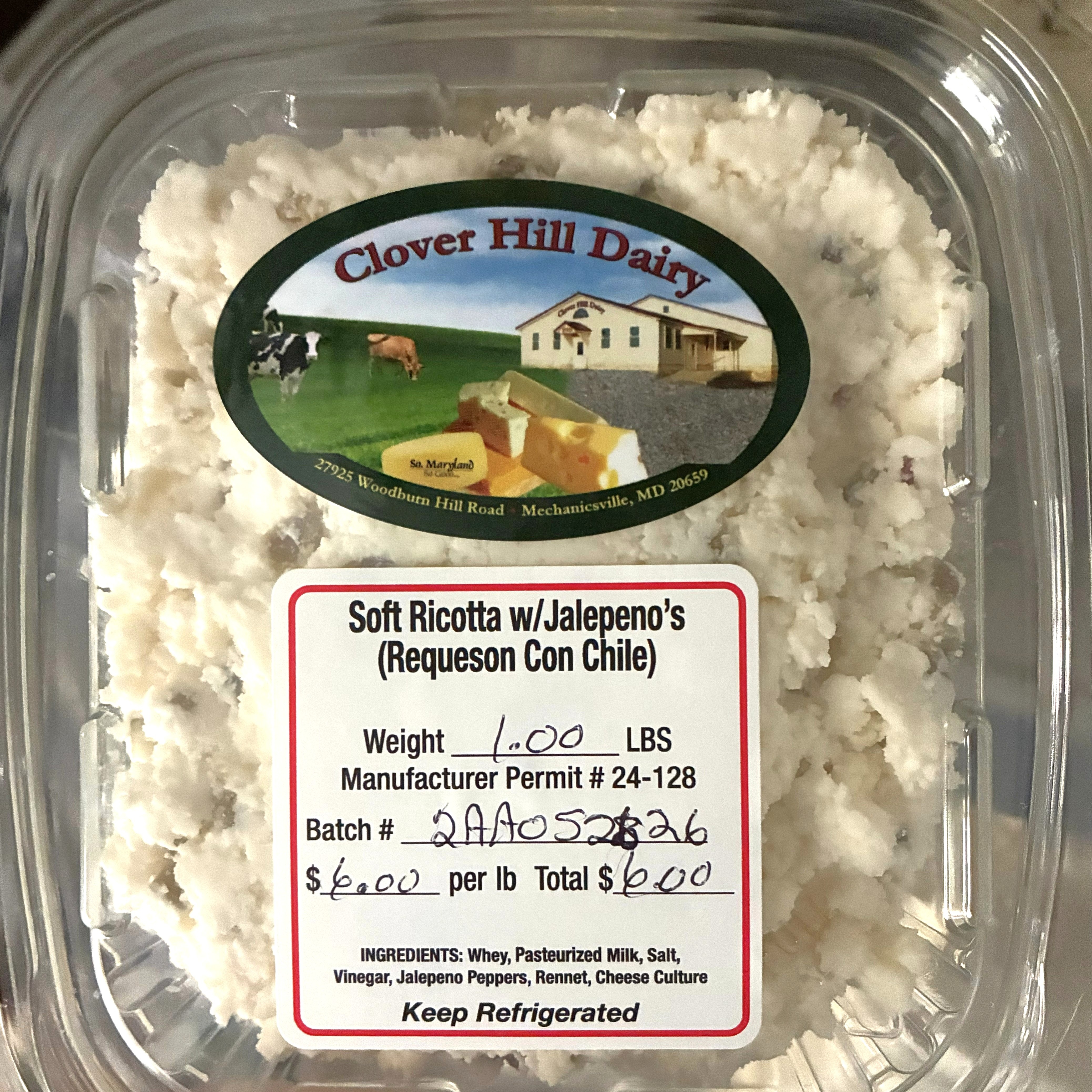 Clover Hill Dairy recalls soft ricotta products over listeria contamination risk