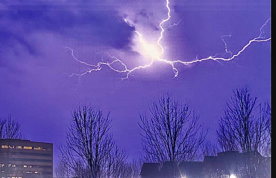 Lightning Over The Plaza Last Night