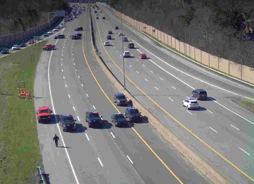 Car crash on I-90