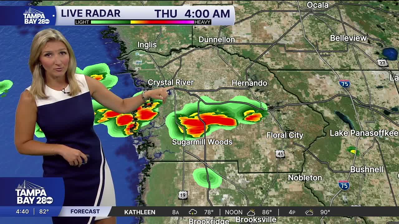 Forecast: Hot and humid, possible morning showers
