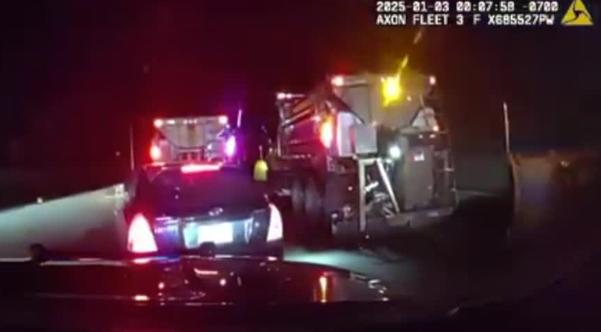 Colorado snow plow drivers helped end a police pursuit on I-70 on the evening of Jan. 2, 2025. 
