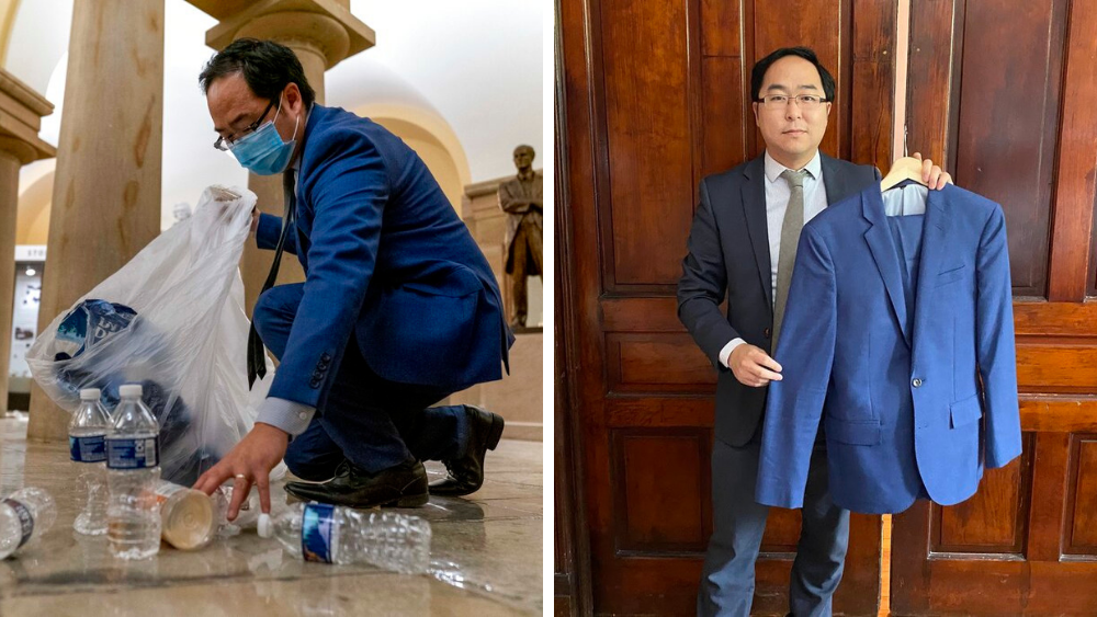 Rep. Andy Kim donates suit