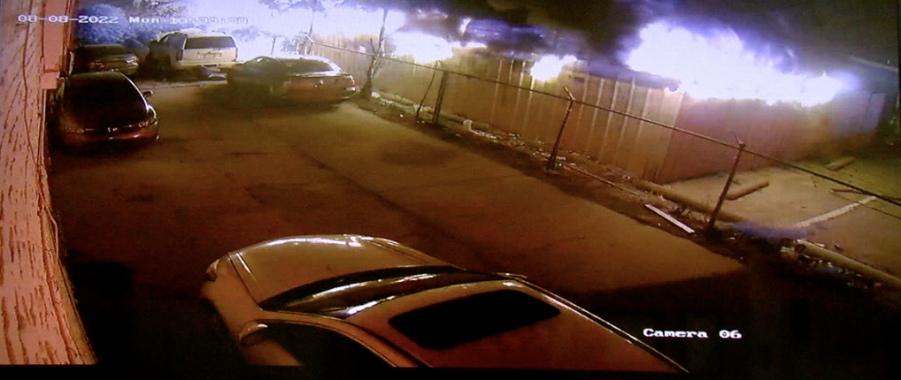 fire near Lalo's Event Center