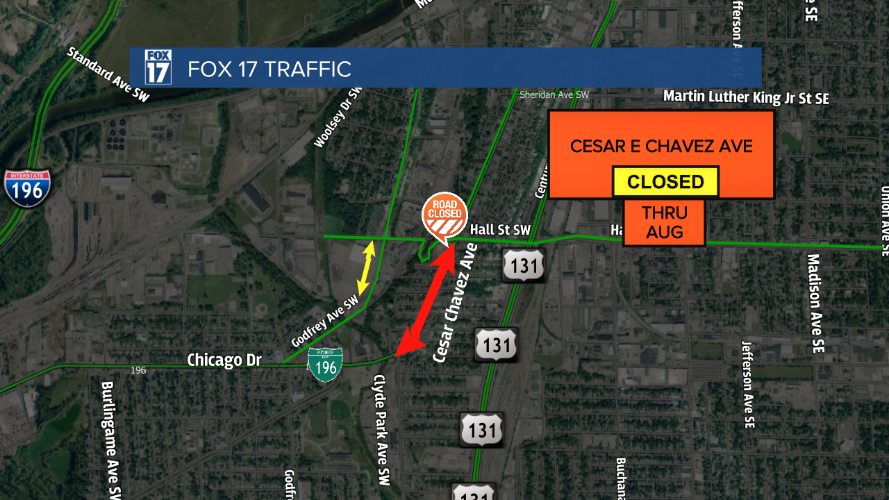 Map Cesar Chavez Ave closed 2024.png