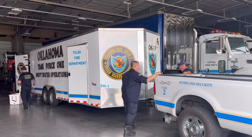 Oklahoma Task Force 1 deployed to Texas to assist with flood response efforts