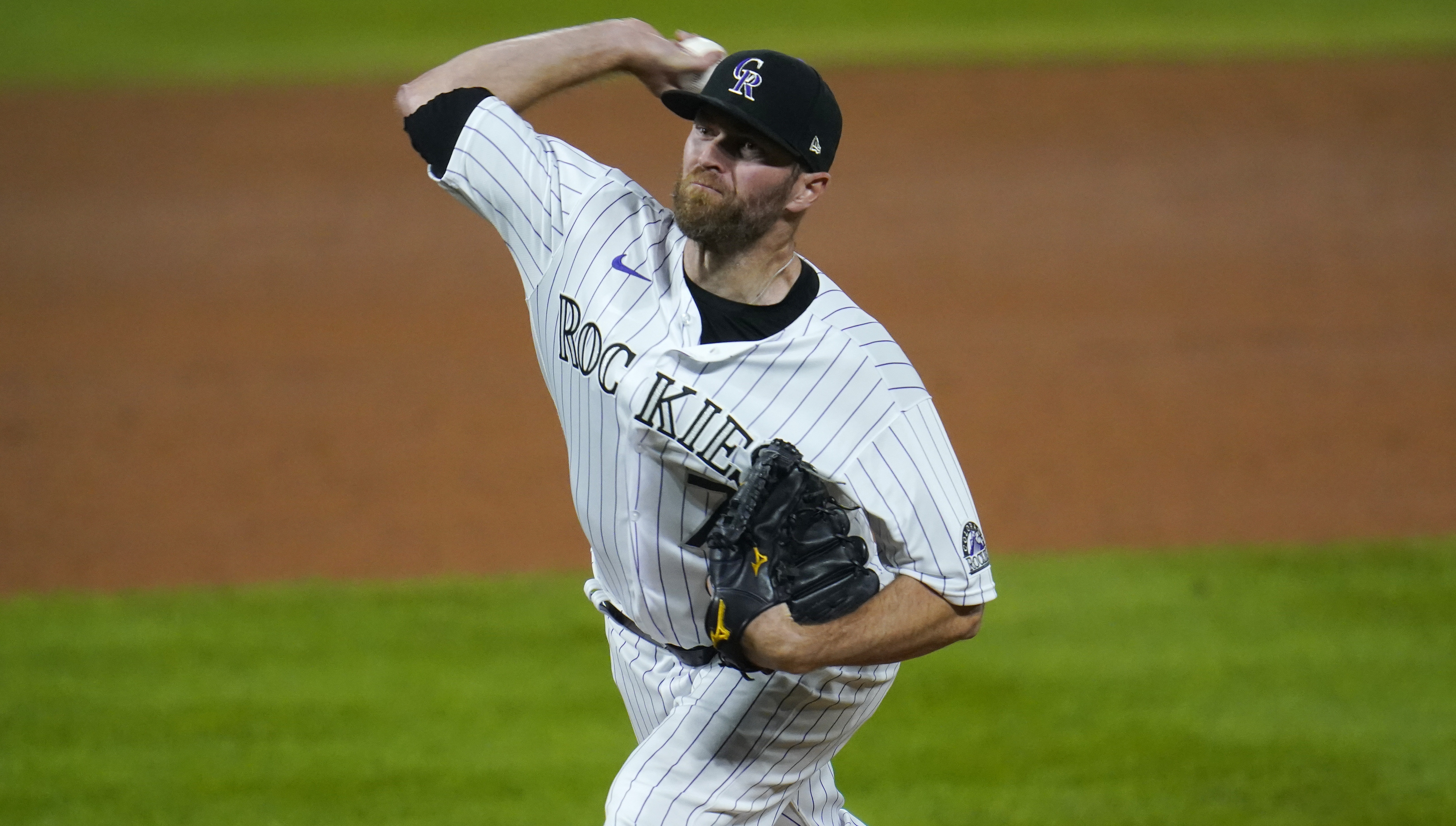 Colorado Rockies relief pitcher Wade Davis 
