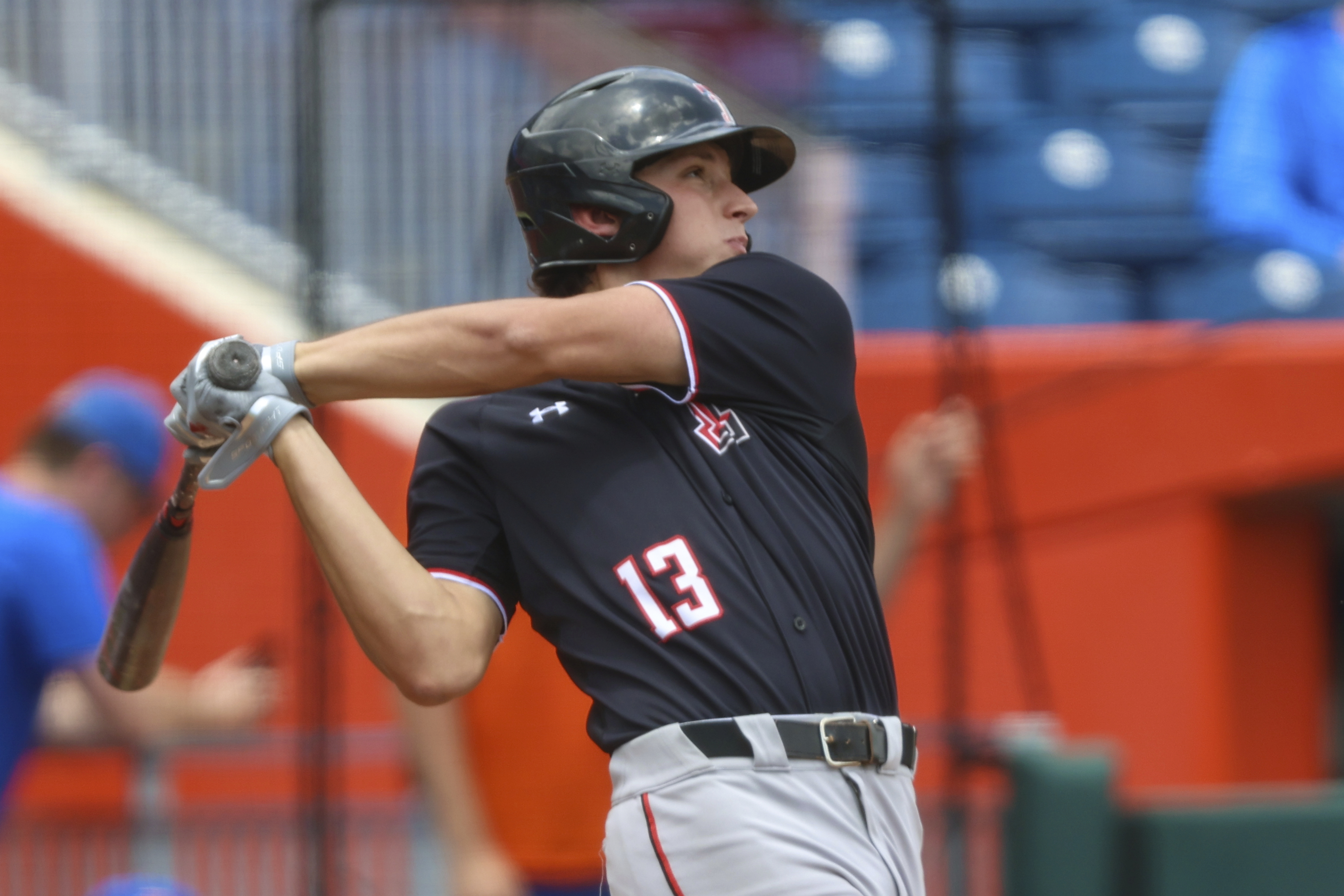 Texas Tech Red Raiders first baseman Gavin Kash bats, June 2, 2023