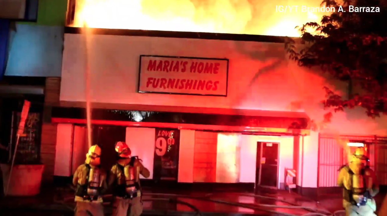 Maria's Home Furnishings Fire, July 8, 2021