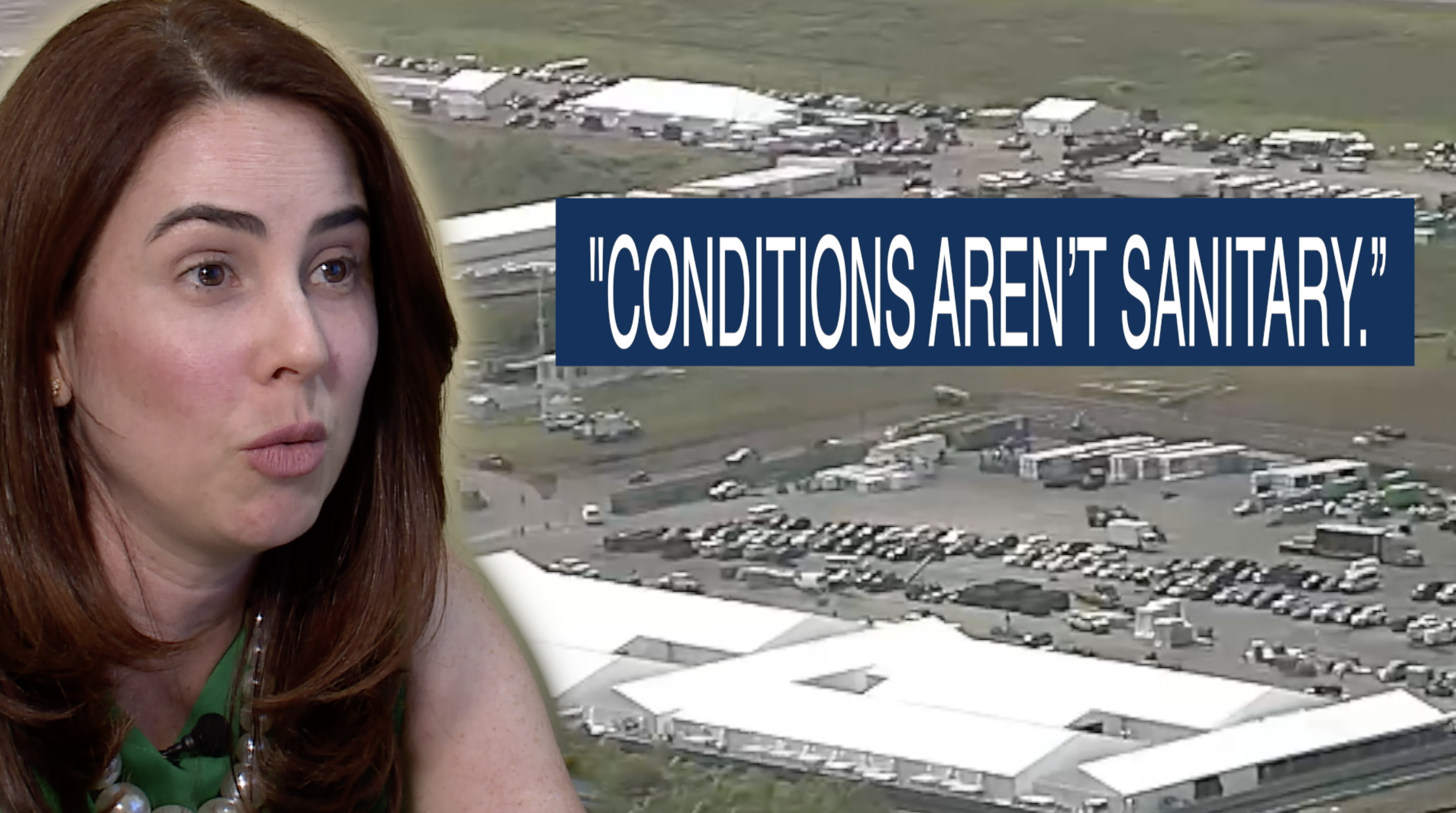 Immigration attorney Gina Fraga said her client described eight cells inside the facility with 32 men in each cell at "Alligator Alcatraz."