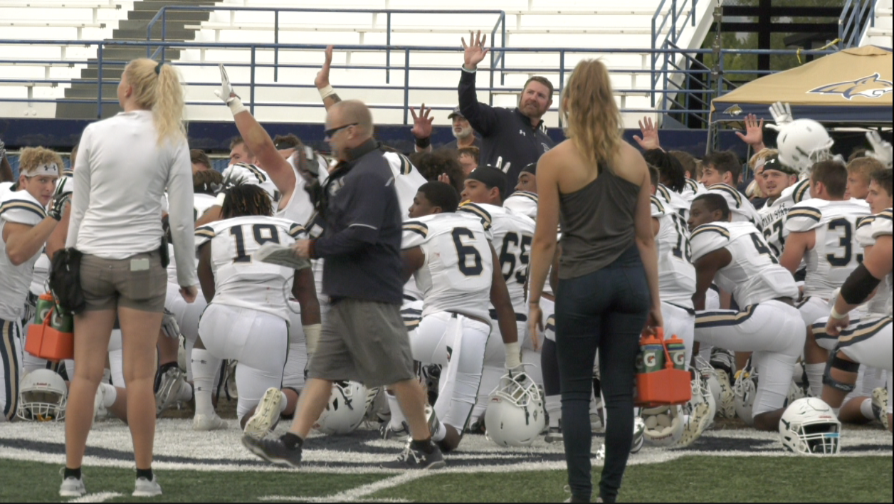 Montana State bobcats football post scrimmage