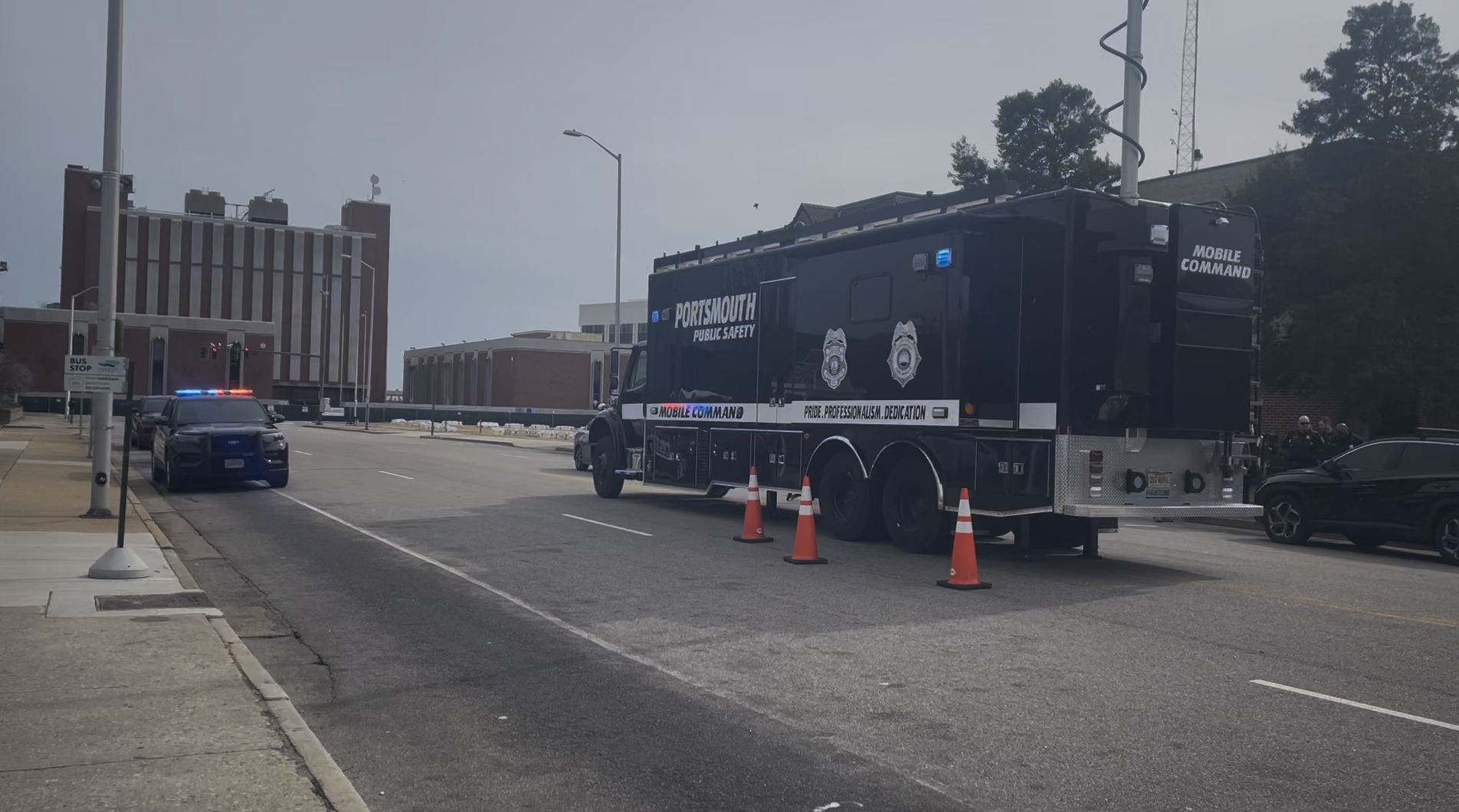 Portsmouth barricade situation Feb 18 2026