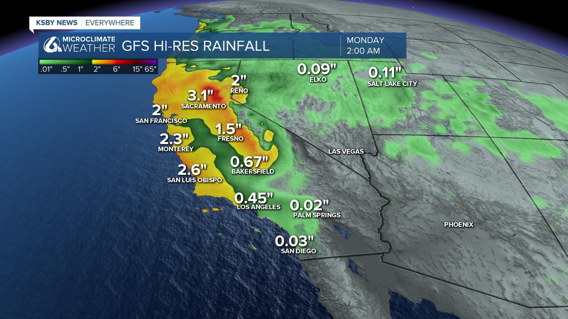 Significant rain is possible from a late week atmospheric river