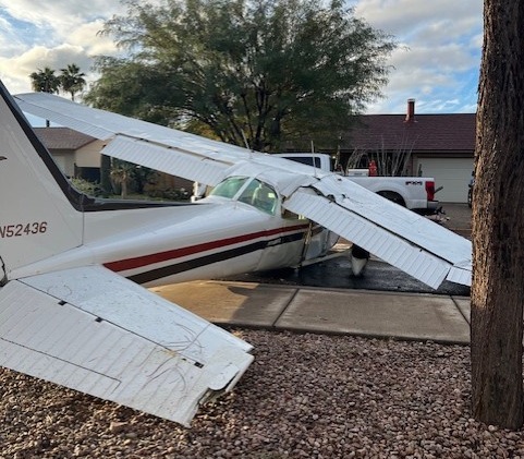 Goodyear plane on street 2-10-24 1