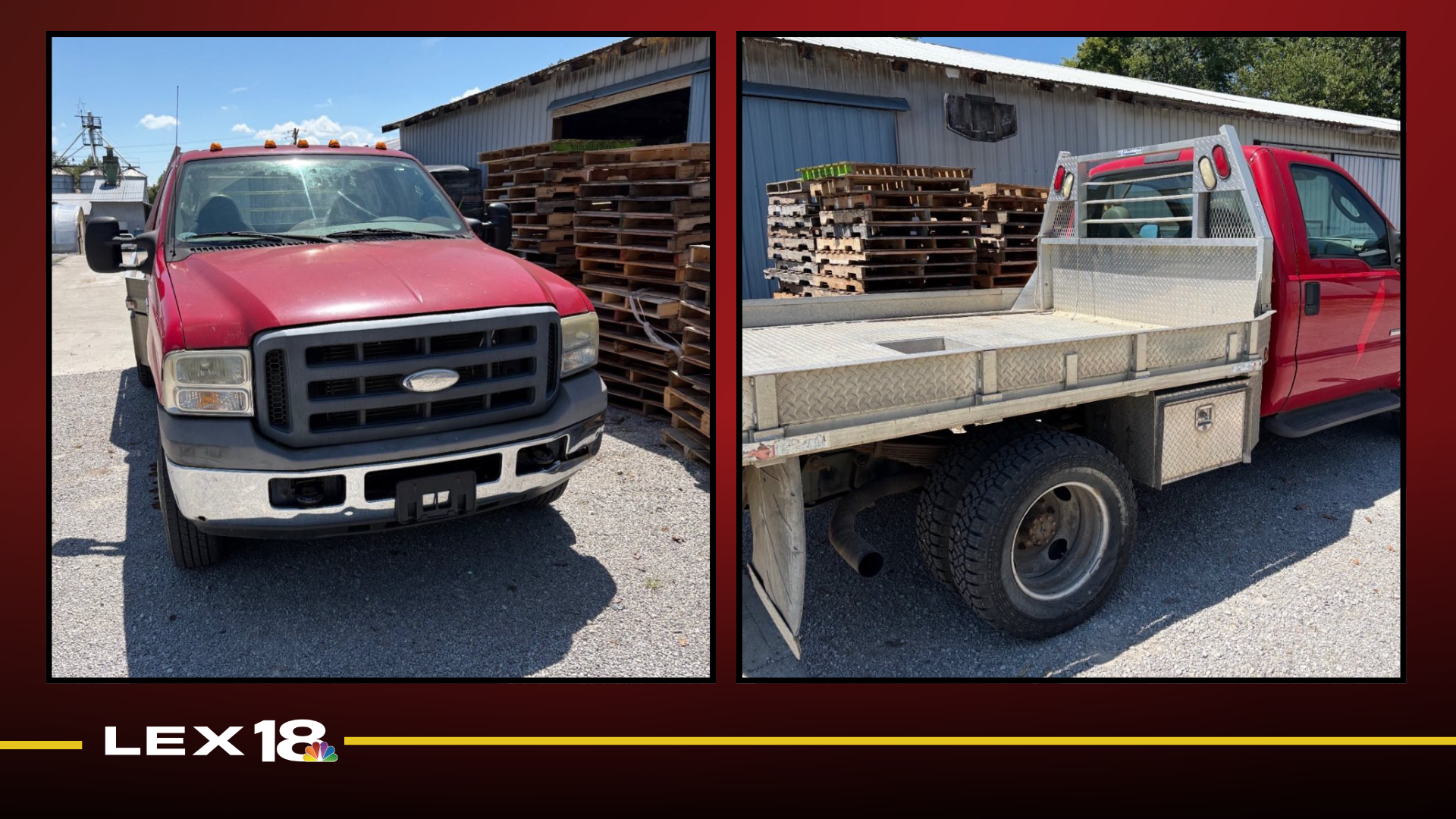 Reportedly stolen pickup truck