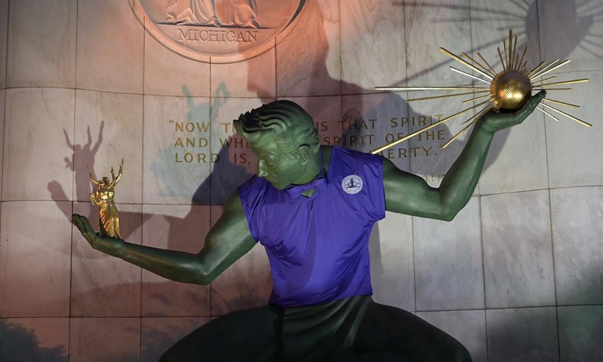 Spirit of Detroit Purple 