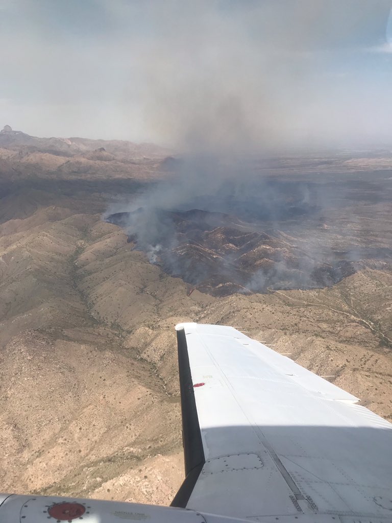 The Encinos Fire has burned about 7,500 acres as of Friday, Oct. 9, according to the Arizona Department of Forestry and Fire Management.