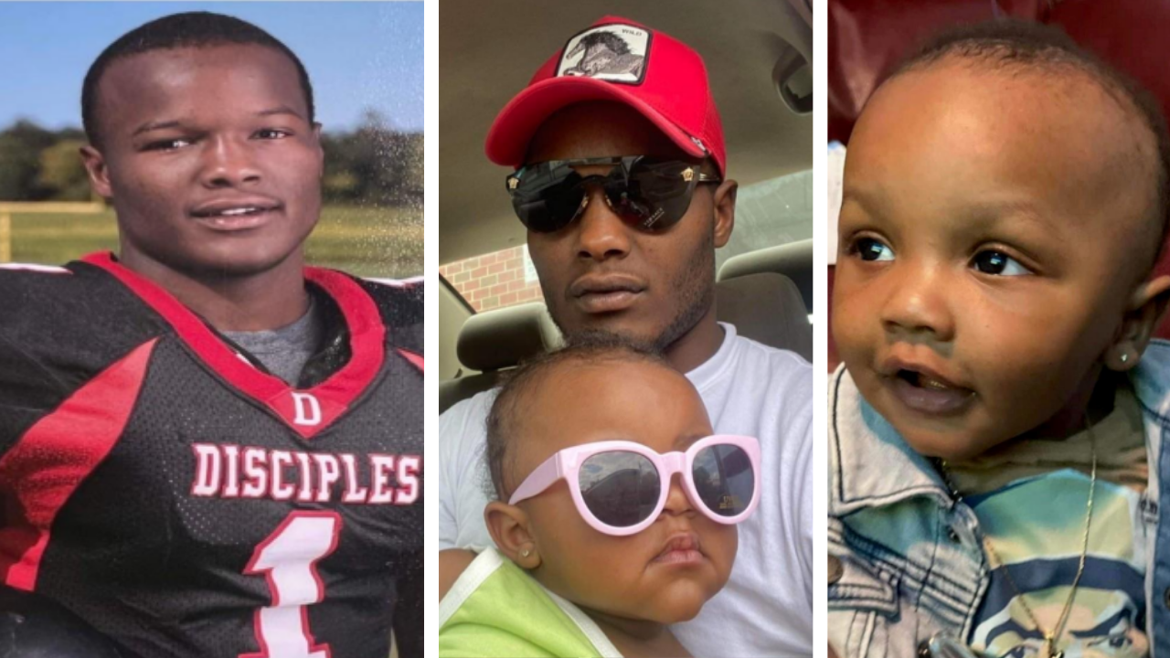 Teandrey Taylor, his daughter, Ryian (center), and son Kari (right.) 