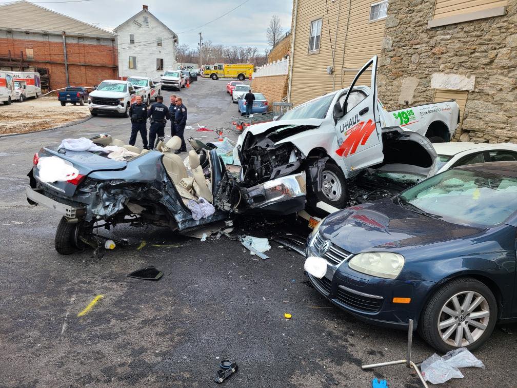 Fatal crash in Owings Mills involved a truck into a building