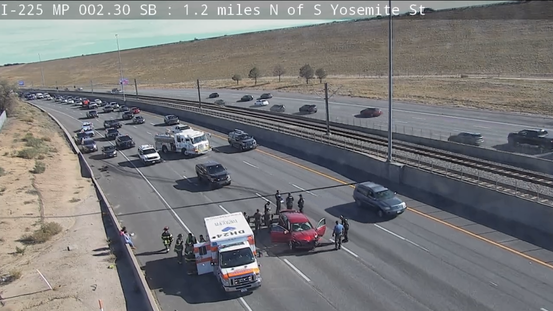 I-225 report of shooting and crash