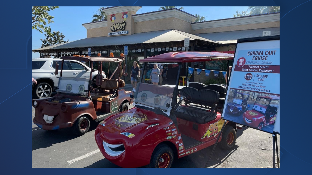 Bakersfield couple to raffle off limited edition golf carts to benefit Valley Children’s Hospital
