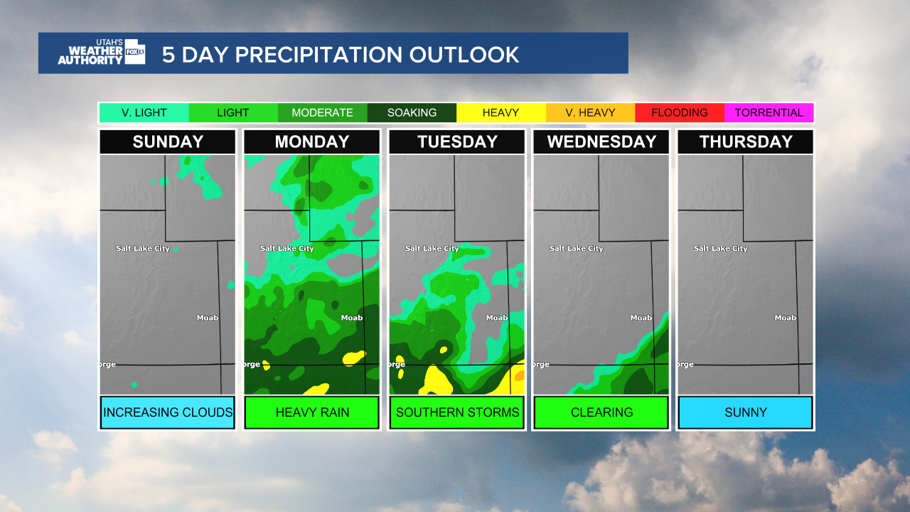 Utah Braces for Tropical Moisture, Potential for Showers and Flash Flooding