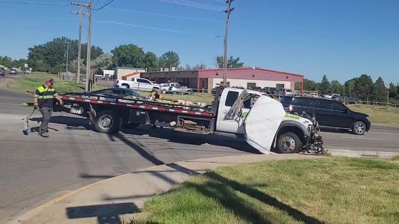 A crash slowed traffic along 15th Street North on Thursday, June 13, 2024.