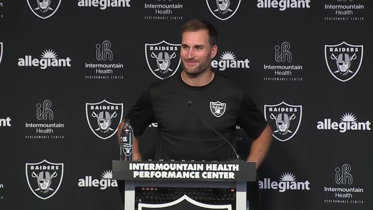 Kirk Cousins holds first press conference as a Las Vegas Raider