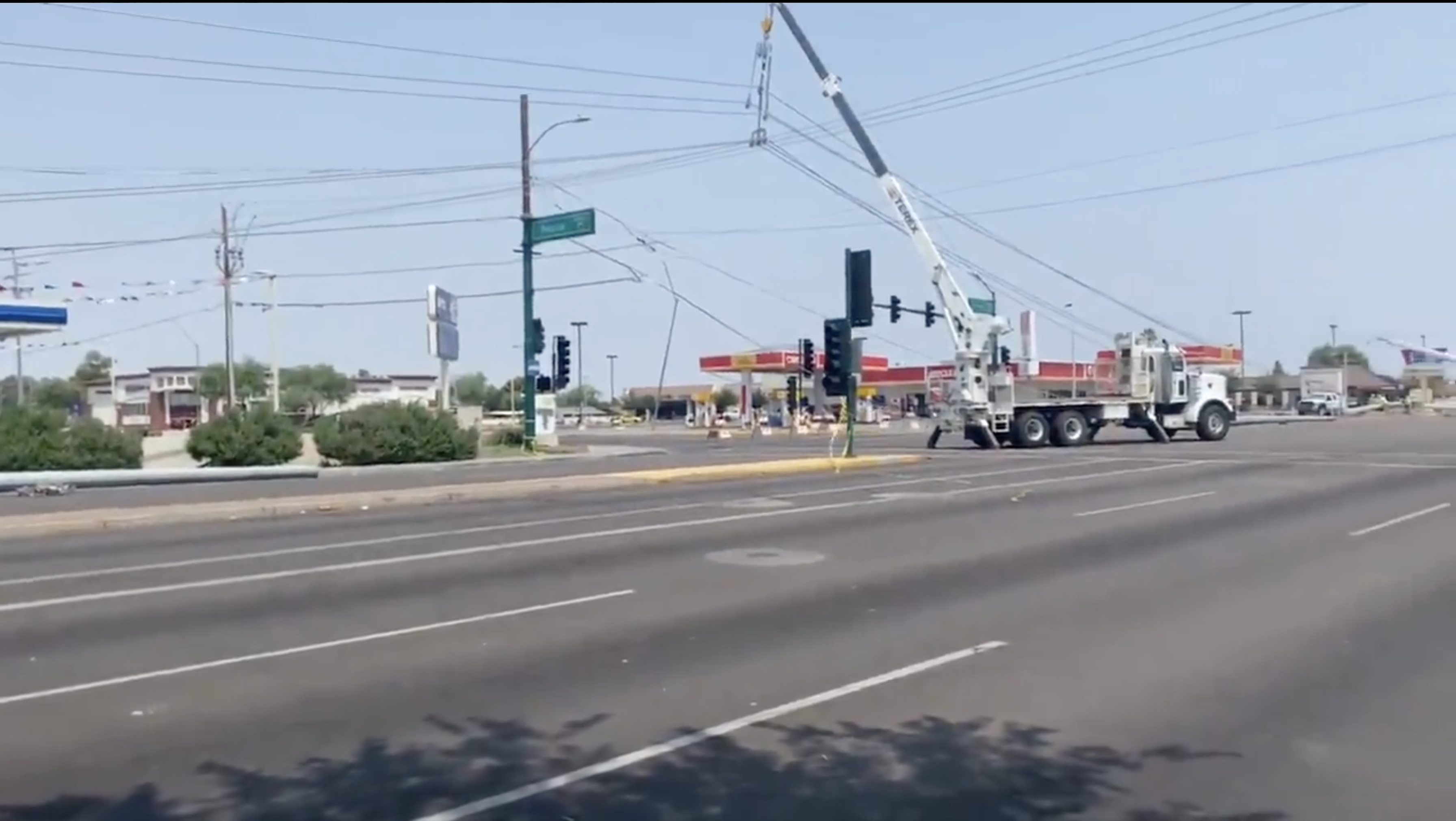 power lines down
