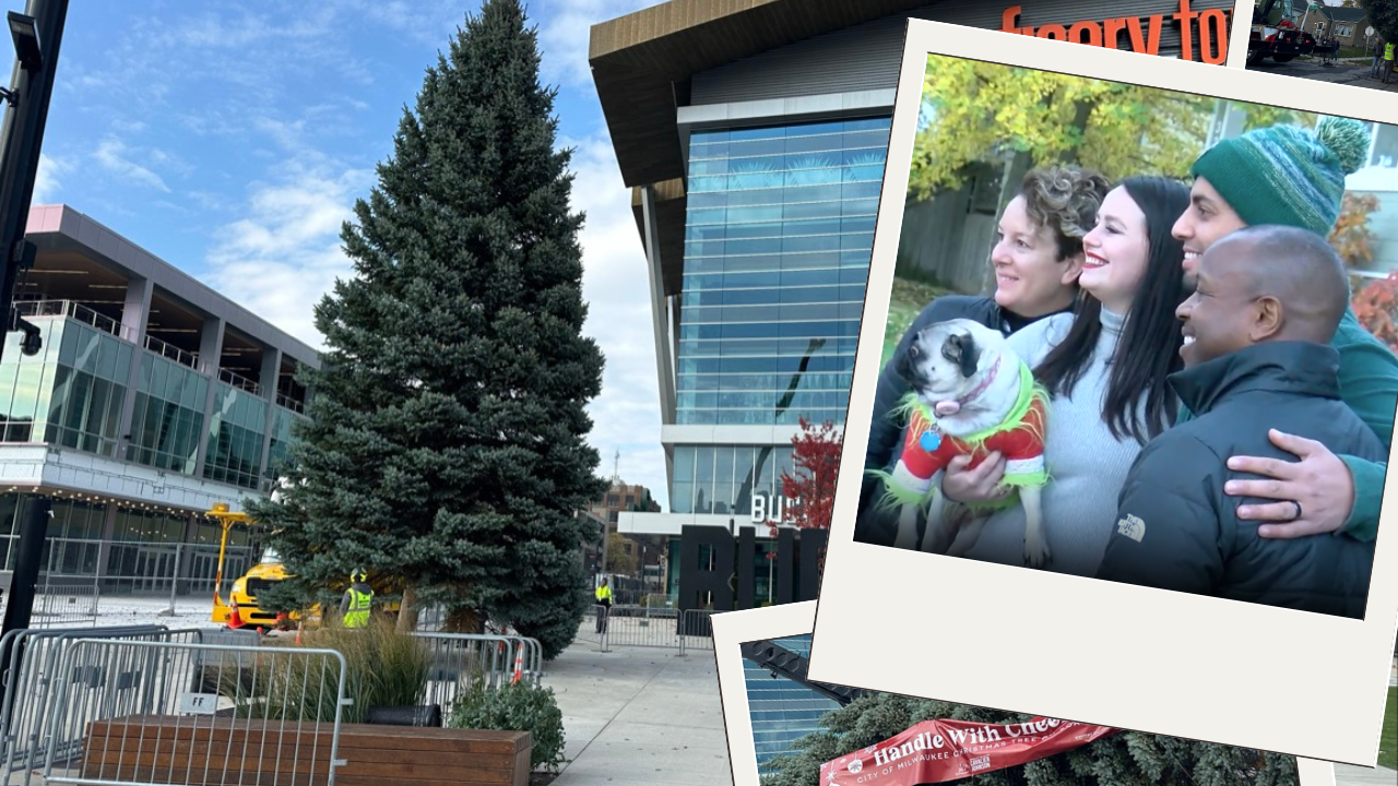 Milwaukee family donates 38-foot Christmas tree for city's 112th annual holiday celebration