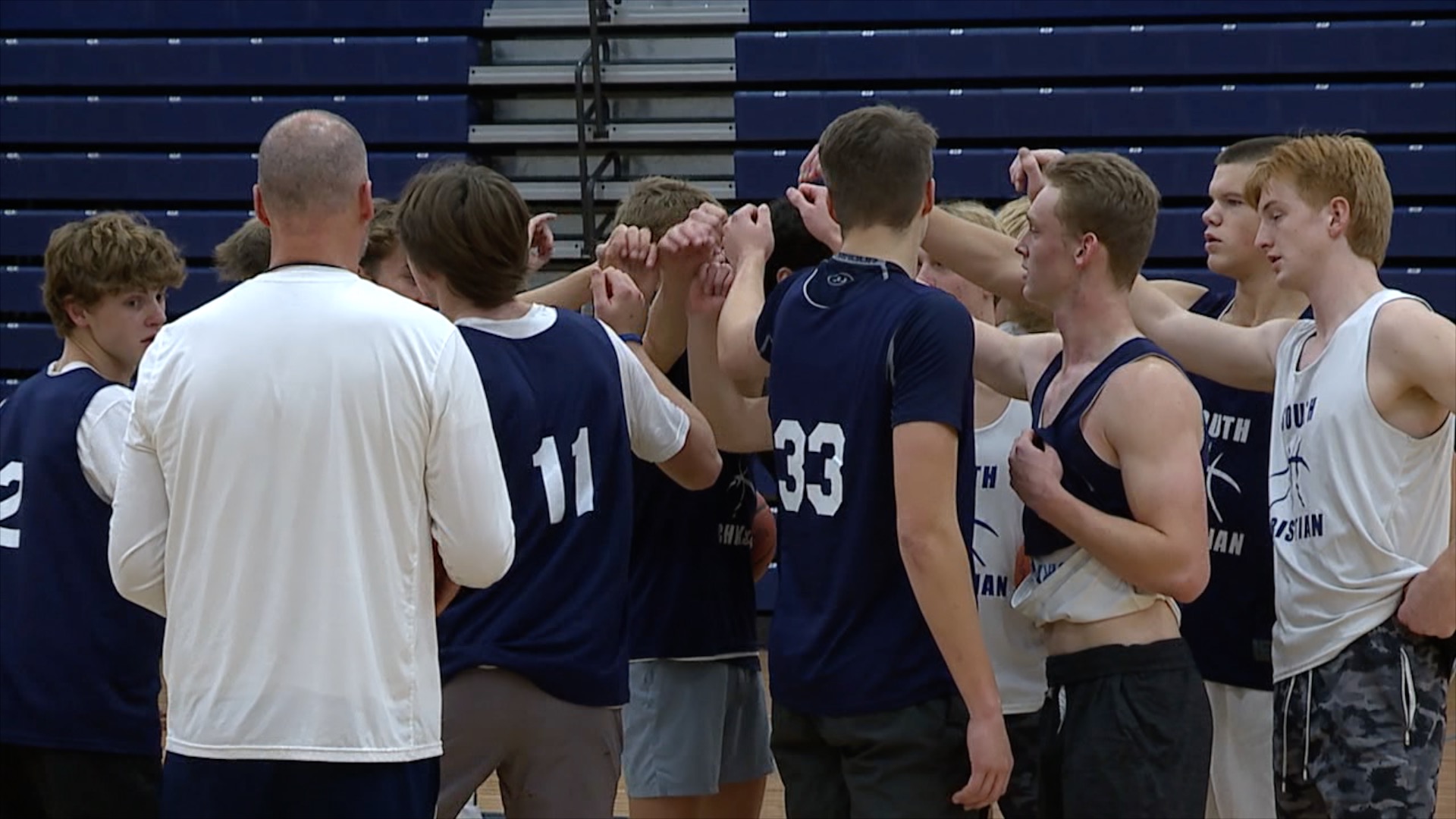 South Christian boys basketball practice