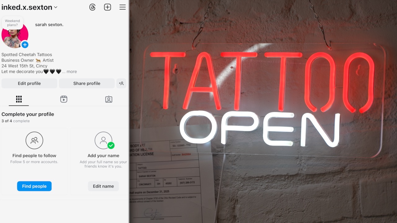 This Cincinnati tattoo artist said her Instagram was wrongfully disabled by AI. Now it's hurting her business. 