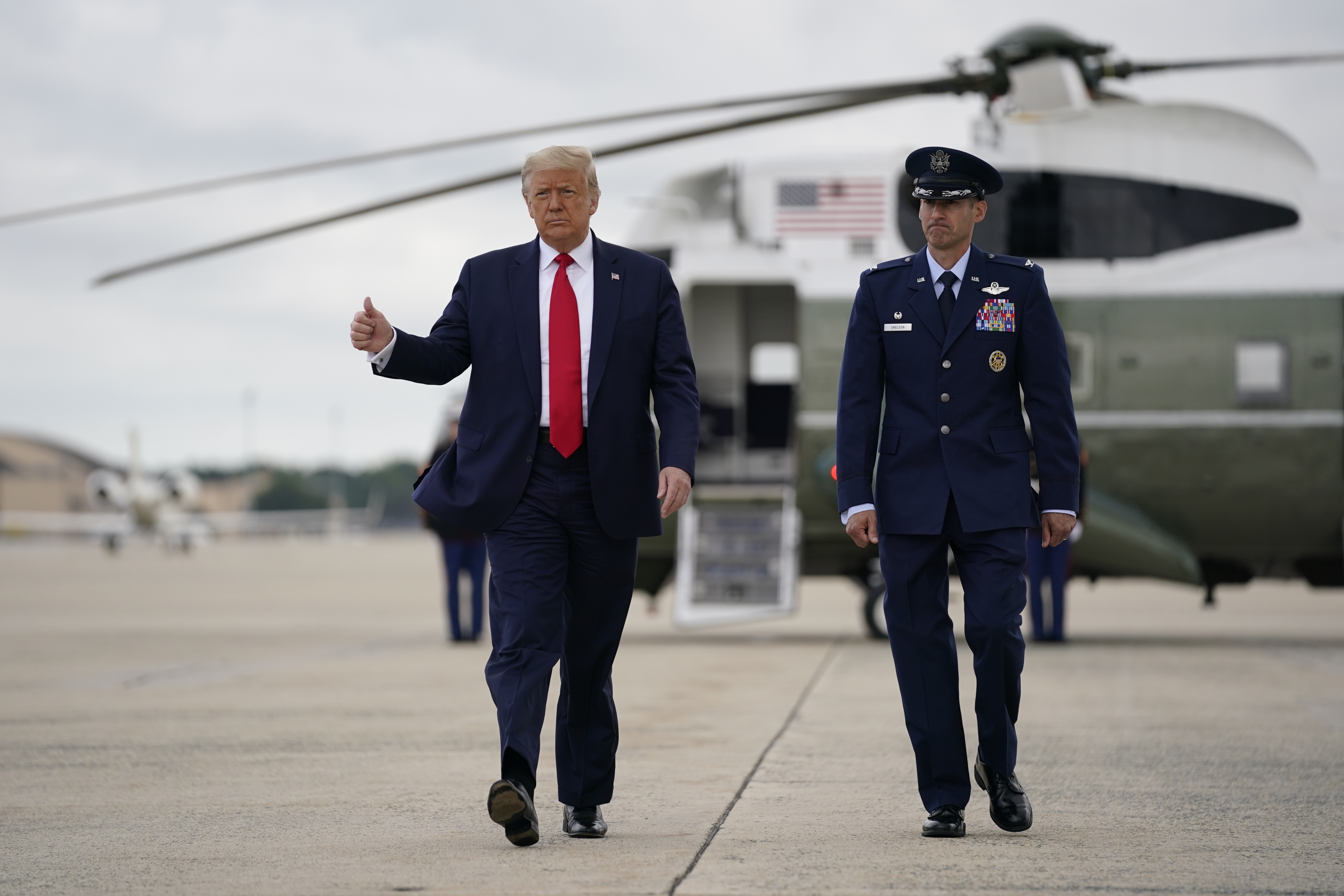 Trump postpones New Hampshire rally over tropical storm