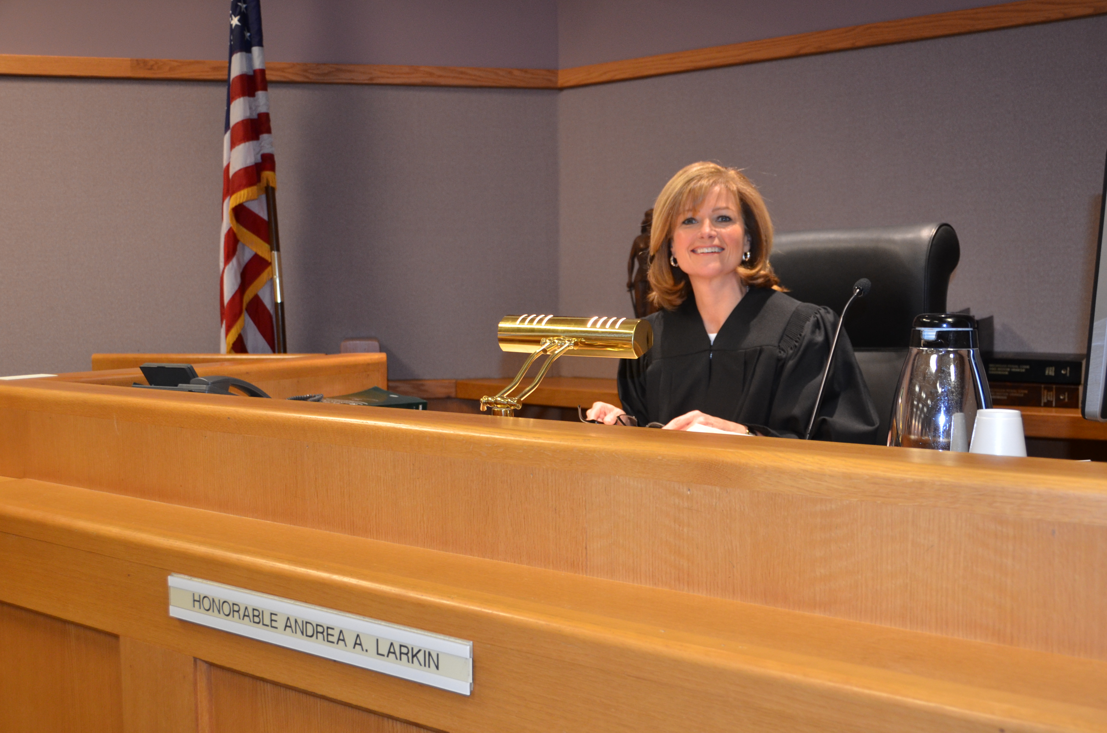 Chief Judge Andrea Andrews Larkin announces retirement