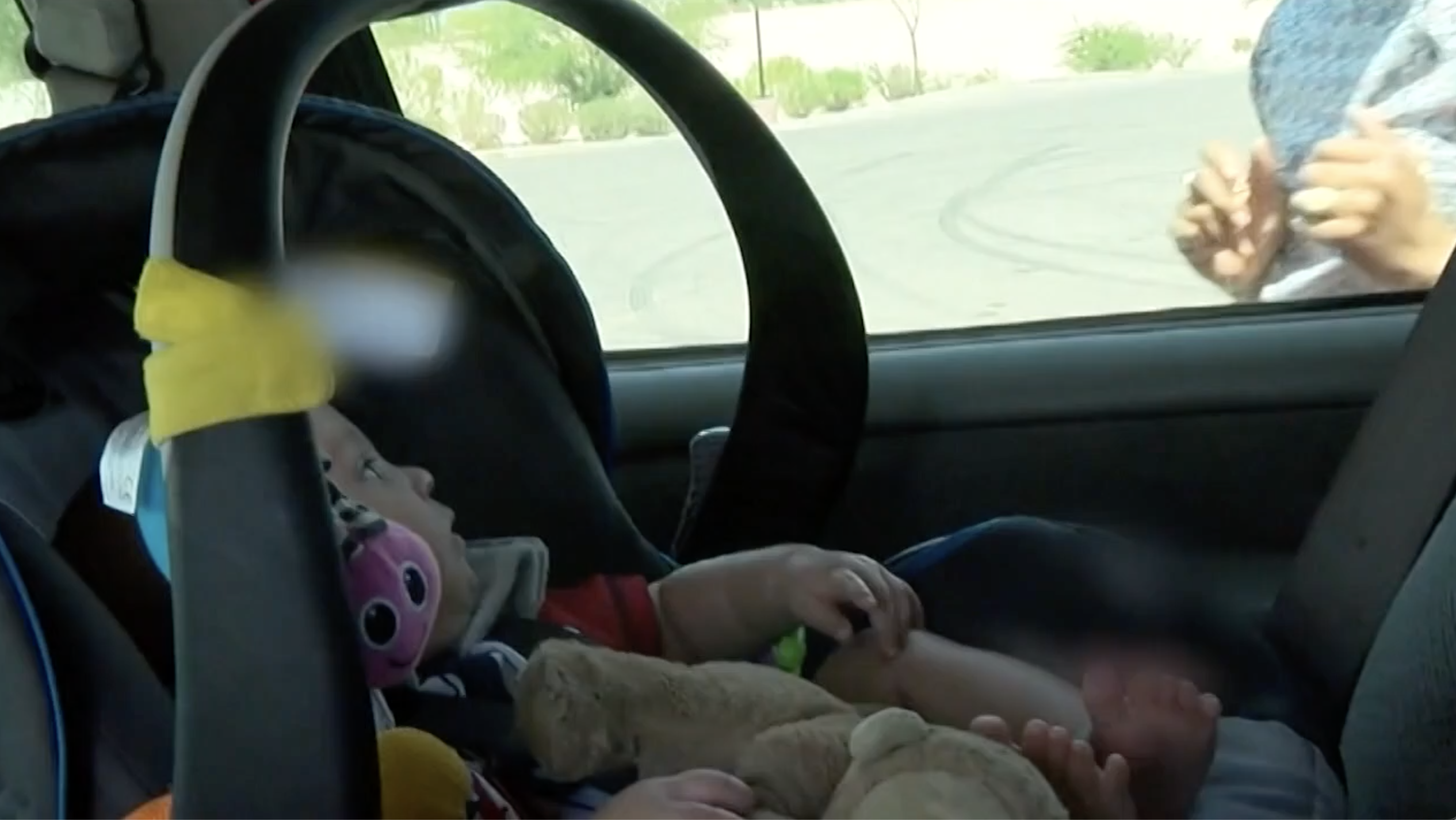baby in a car