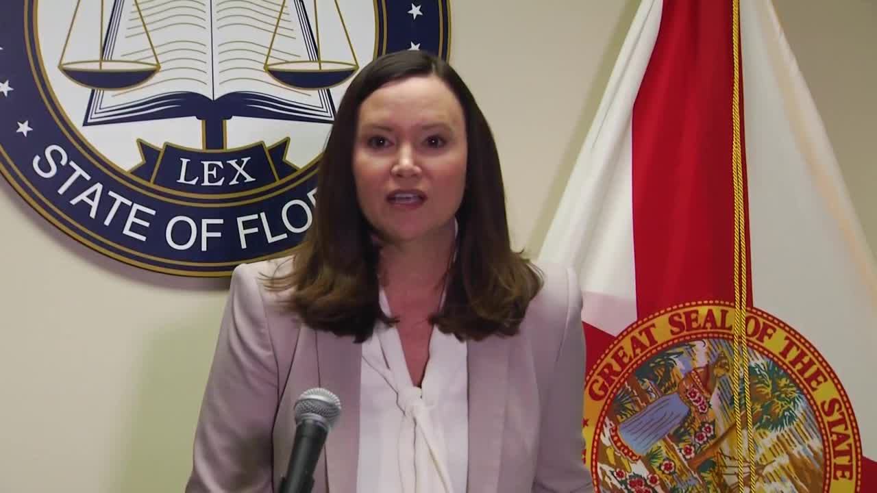 Florida Attorney General Ashley Moody at Tampa news conference, May 5, 2022